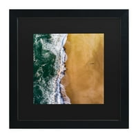 Karolis Jay 'Okyanus Kenarında 3' Keçeleşmiş Çerçeveli Sanat