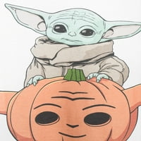 Star Wars Bebek Yoda erkek ve Büyük erkek Grogu Kabak Cadılar Bayramı Grafik Tee, Boyutları S-3XL, cadılar Bayramı