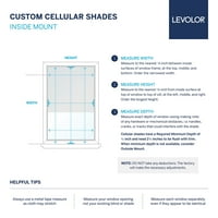 Custom Essentials Koleksiyonu, kablosuz ışık filtreleme hücresel gölge, Krem, 1 8 Genişlik 48 Uzunluk