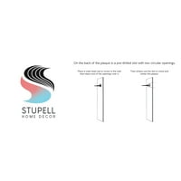 Stupell Industries Mavi Bakan Kedi Cesur Modern Tasarım Grafik Sanatı Çerçevesiz Sanat Baskı Duvar Sanatı, Tasarım