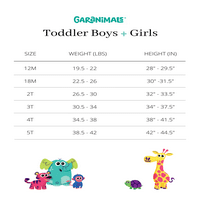 Garanimals Bebek ve Yürümeye Başlayan Çocuk Katı Kısa Kollu Tişört, Boyutları 12M-5T