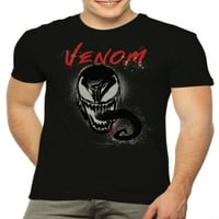 Marvel Venom Airbrush Dil erkek ve Büyük erkek grafikli tişört