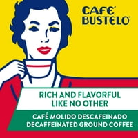 Café Bustelo, Kafeinsiz Orta-Koyu Kavrulmuş Çekilmiş Kahve, oz. -ebilmek