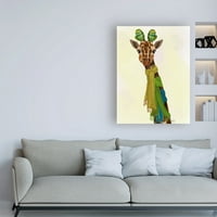 Marka Güzel Sanatlar 'Zürafa ve Eşarplar' Fab Funky'den Tuval Sanatı