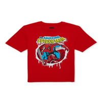 Marvel Erkek Örümcek Adam Şehir Slinger Grafikli tişört, 4-18 Beden