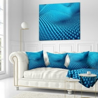 Designart Abstract Mavi Dalgalı Fon - Abstract Kırlent - 16x16