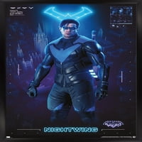 Çizgi roman Gotham Şövalyeleri-Nightwing Duvar Posteri, 22.375 34 Çerçeveli