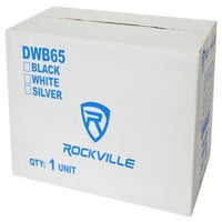 Rockville DWB65S Çift 6.5 Gümüş Watt Deniz Wakeboard Kulesi Hoparlör Sistemi