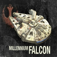 Yıldız Savaşları: Destan-Millennium Falcon Duvar Posteri, 14.725 22.375