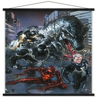 Marvel Comics-Venom-İtme Pimleri ile Triptik Duvar Posteri, 22.375 34