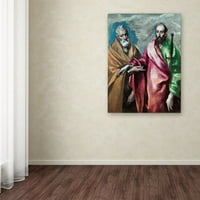 Marka Güzel Sanatlar 'Aziz Peter Ve Aziz Paul' El Greco'dan Tuval Sanatı