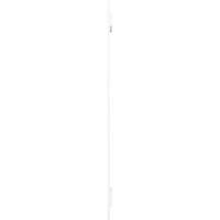 Ekena Millwork 1 4 W 59 H Gerçek Uyum PVC İki Tahta Aralıklı Tahta-n-Çıta Panjurlar, Beyaz