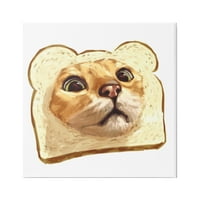 Aptal Sanayi Aptal Tekir Kedi Yüz Kafa Içinde tost ekmeği Resim Galerisi Sarılmış Tuval Baskı Duvar Sanatı, tasarım