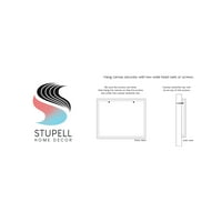 Stupell Mavi İnşaat Ekskavatör Araç Ulaşım Resim Galerisi Sarılmış Tuval Baskı Duvar Sanatı