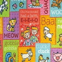 CUBS Oyun Zamanı Koleksiyonu Eski McDonald's Çiftlik Hayvan Sesleri Eğitim Öğrenme Alan Kilim Halı Çocuklar ve Çocuklar