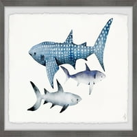 Marmont Tepesi Noktalı Köpekbalığı Çerçeveli Duvar Sanatı, 18.00 1.50