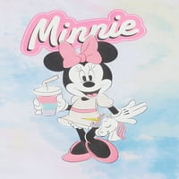 Minnie Mouse Bebek Yürüyor Kız Ruffled T-shirt ve Fırfır Trim Skorts, Kıyafet Seti