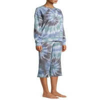 Gizli Hazineler Uzun Kollu Ekip Boyun Geri Dönüşümlü Polyester Pamuk Rayon Pijama Takımı