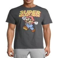 Nintendo Süper Mario Retro Atlama erkek ve Büyük erkek grafik tişört
