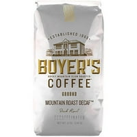 Boyer's Coffee Mountain Roast Kafeinsiz Koyu Kavrulmuş Çekilmiş Kahve, oz