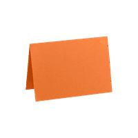 Lükskağıt Katlanmış Kart, Mandalina, 1 2,50 Paket