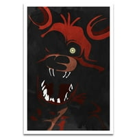 Vizyoner Baskılar 'Foxy Baskı', Oyun Duvar Sanatı-Kırmızı Korku Karakter Sanat, Modern Çağdaş Poster Baskı
